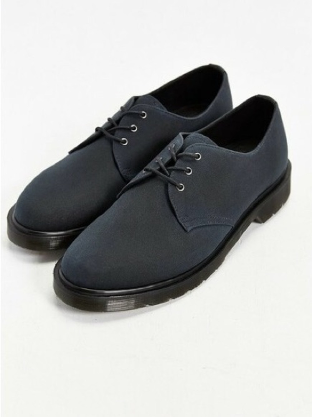 Dr. Martens Lester Oxford Navy 3 Eye Canvas Shoes